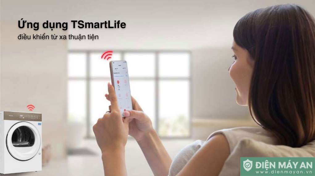 Máy sấy bơm nhiệt Toshiba 8 kg TD-T37BS90HWV(WT)